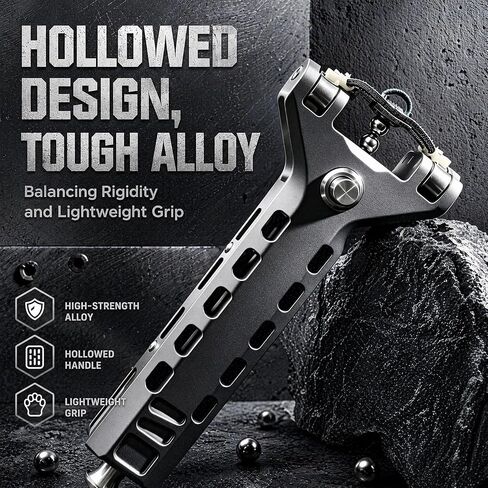 Semi-Automatic Slingshot for Adults, Aluminum Alloy & ABS Slingshot with Built-in Magazine, High Precision Catapult for Recreational Backyard Target Practice in Saudi Arabia