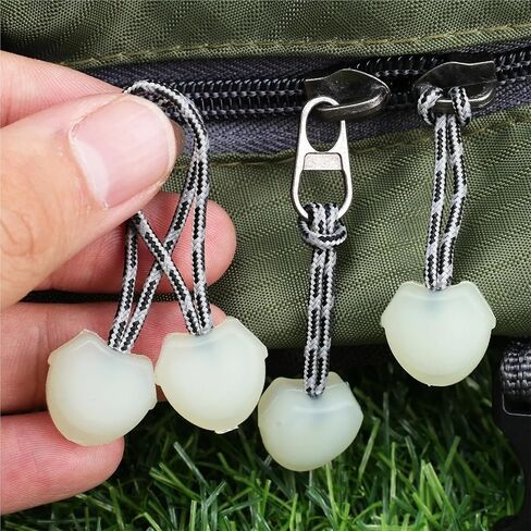 Trail Markers 60pcs Glow Zipper Pulls Night Light Tag for Backpack Bag Tent Clothing Luminous Cord Rope Handle Camping Travel Hiking Gear Accessory in Saudi Arabia