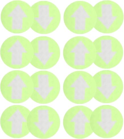 Trail Markers 25Pcs Reflective Arrow Direction Signs PVC Large Fluorescent Trail Markers Outdoor Safety Stairway Guidance in Saudi Arabia
