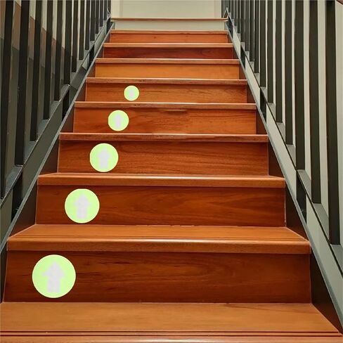 Trail Markers 25Pcs Reflective Arrow Direction Signs PVC Large Fluorescent Trail Markers Outdoor Safety Stairway Guidance in Saudi Arabia