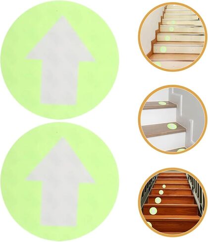 Trail Markers 25Pcs Reflective Arrow Direction Signs PVC Large Fluorescent Trail Markers Outdoor Safety Stairway Guidance in Saudi Arabia