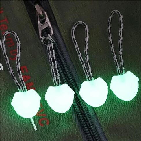 Trail Markers 60pcs Glow in Dark Zipper Pulls Luggage Tag Handle for Backpack Travel Suitcase Bag Night Safety Marker Cord Rope Extender Accessories in Kuwait