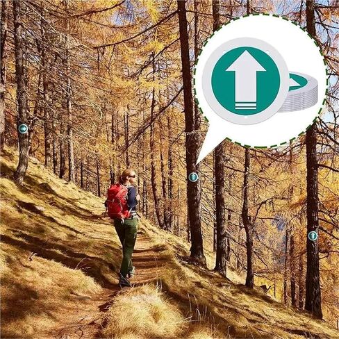 Trail Markers 40Pcs Pack Trail Markers Reflective Bright Marking Reflectors for Driveway Camping Walking Hiking Hiker in Kuwait