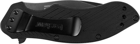 Kershaw Clash Pocket Knife, Black | 3.1 Inch Steel Drop Point Partially Serrated Blade, Assisted Opening, Reversible Clip, For Men and Women in Saudi Arabia