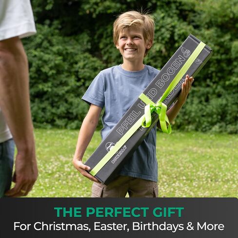 BOWRILLA® Bow and Arrow for Kids Ages 6+ | Beginner Archery Set with Aim Guide, 6 Carbon Hybrid Arrows & 3 Targets | 3-Piece Take-Down Recurve Youth Bow for Left & Right Handers in Saudi Arabia