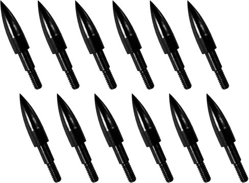 12pcs Archery Arrow Tips 100/125/150/200 Grain Field Tips 5/16 Inch Screw in Bullet Points , Archery Target Crossbow Practice Tip for Arrow Recurve Bow Compound Bow, Hunting Bow Arrow Target Practice in Saudi Arabia