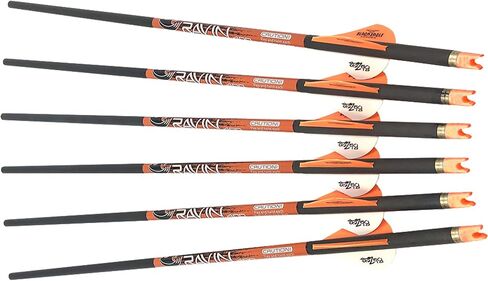Ravin Carbon Crossbow Arrows 400 Grain .003 - Six Pack, UPC :815942021385 in Saudi Arabia