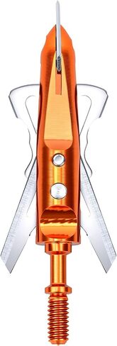 6 PK Hunting Broadhead 100 Grain 2 Blades Mechanical Broadhead for Crossbow | 420 Stainless Steel, Archery Hunting, Compound Bow & Crossbow in Saudi Arabia