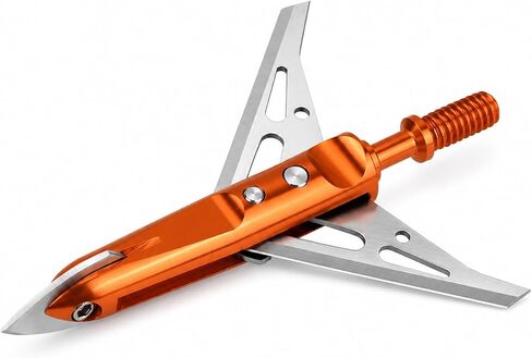 6 PK Hunting Broadhead 100 Grain 2 Blades Mechanical Broadhead for Crossbow | 420 Stainless Steel, Archery Hunting, Compound Bow & Crossbow in Saudi Arabia