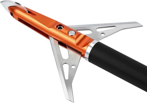6 PK Hunting Broadhead 100 Grain 2 Blades Mechanical Broadhead for Crossbow | 420 Stainless Steel, Archery Hunting, Compound Bow & Crossbow in Saudi Arabia