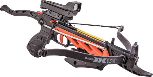 Desire RD Self-Cocking Crossbow with Red Dot Sight 3 Premium Bolts, Black, One Size in Saudi Arabia