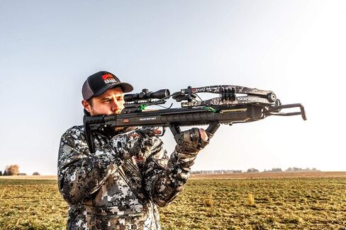 Killer Instinct Boss 405 Crossbow Pro Package with 4x32 IR-W Scope, Rope Cocker, String Suppressors, 3-Bolt Quiver, 3 Hypr Lite Bolts and Field Tips, Stick of Rail Lube in Saudi Arabia