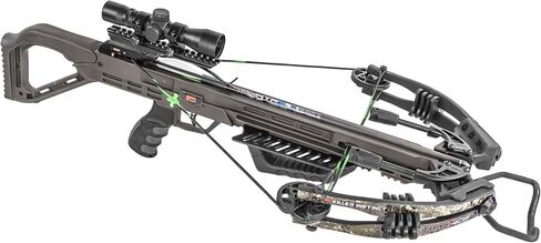 Killer Instinct Lethal 405 Crossbow Pro Package with 4 x 32 Non-Illuminated Scope, Rope Cocker, String Suppressors, 3-Bolt Quiver, 3 Hypr Lite Bolts and Field Tips, Stick of Rail Lube in Saudi Arabia