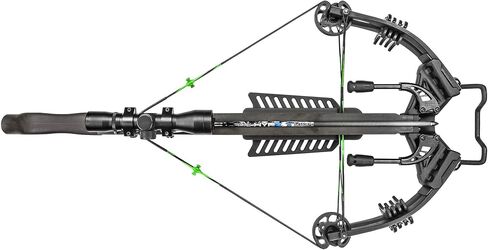 Killer Instinct Lethal 405 Crossbow Pro Package with 4 x 32 Non-Illuminated Scope, Rope Cocker, String Suppressors, 3-Bolt Quiver, 3 Hypr Lite Bolts and Field Tips, Stick of Rail Lube in Saudi Arabia