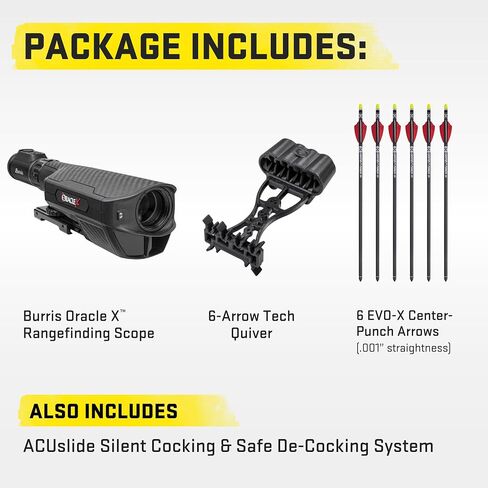 TenPoint Flatline 460 Oracle X Crossbow - 460 FPS - Includes Burris Oracle X Rangefinding Scope, ACUslide Cocking & De-Cocking System & 6 EVO-X 16 Arrows in Saudi Arabia