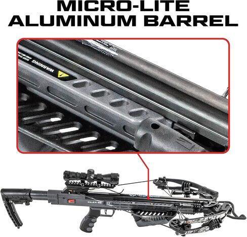 Killer Instinct Burner 415 FPS Crossbow Package (Gray Camo) | Adjustable design in Kuwait