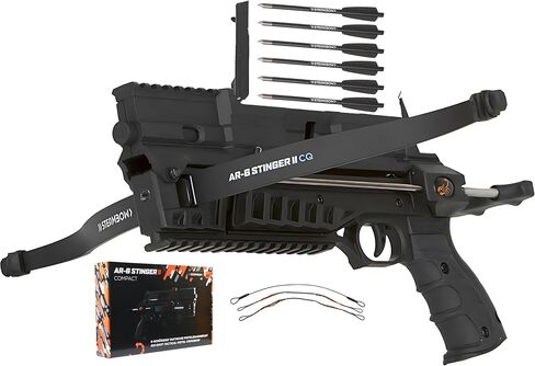 Steambow AR-6 Stinger II Compact 6-Shot Repeating Crossbow | 6 Shot, Handheld, Modular, Mini Crossbow and Arrow Set for Adults & Youth, Accurate up to 70 ft, High Rate of Fire in Saudi Arabia