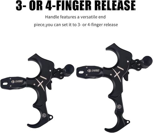 X1 Compound Bow Thumb Bow Release | Left & Right Hands, Trigger Sensitivity Adjustment, 360 Degree Rotating Pliers Head, 3&4 Finger Switching in Saudi Arabia