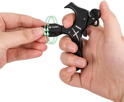 X1 Compound Bow Thumb Bow Release | Left & Right Hands, Trigger Sensitivity Adjustment, 360 Degree Rotating Pliers Head, 3&4 Finger Switching in Saudi Arabia