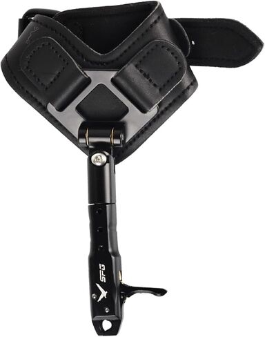 SPG Bow Release for Compound Bow, Comfortable Wrist Strap Archery Release Trigger for Arrow Release, Adjustable Compound Bow Release Aids 360° Rotate Caliper with Foldback Design in Kuwait