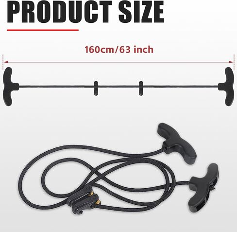 Crossbow Cocking Rope, 63" Crossbow Pull Cord Device Double Handle | Crossbow Drawstring Booster Clip Rope Cocker String Puller Tool Archery Bow Hunting Tools Accessories in Saudi Arabia