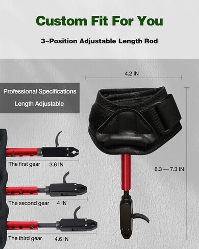 NOVASPARK Compound Bow Wrist Release Aid, Auto-Closing Dual-Caliper Trigger | 3 Length Settings, 360-Degree Swivel Head, Ambidextrous Fit, Padded Strap for Adults and Youth, Target Practice and Hunting in Saudi Arabia