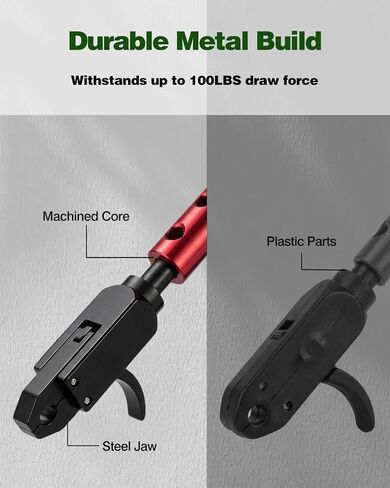 NOVASPARK Compound Bow Wrist Release Aid, Auto-Closing Dual-Caliper Trigger | 3 Length Settings, 360-Degree Swivel Head, Ambidextrous Fit, Padded Strap for Adults and Youth, Target Practice and Hunting in Saudi Arabia