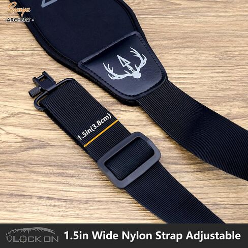 SUNYA Neoprene Crossbow Sling, Wide and Thick Padded on Shoulder, Strap with Swivels in Saudi Arabia