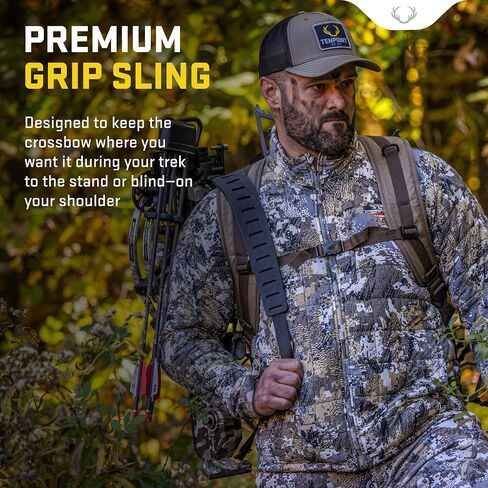 TenPoint Premium Grip Crossbow Sling - Adjustable, Non-Slip Nylon Strap with Shoulder Pad | Shoulder Pad in Saudi Arabia