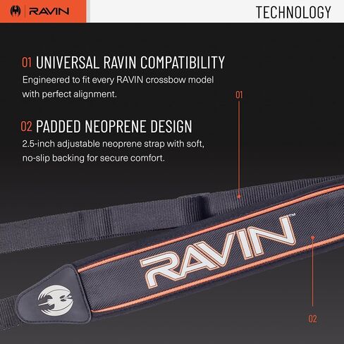 RAVIN 2.5-Inch Padded Neoprene Shoulder Sling | Wide 2.5" Neoprene Padding - Fully Adjustable Carry Strap - Fits Universally Across Brands in Saudi Arabia