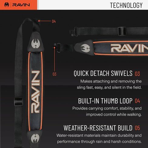 RAVIN 2.5-Inch Padded Neoprene Shoulder Sling | Wide 2.5" Neoprene Padding - Fully Adjustable Carry Strap - Fits Universally Across Brands in Saudi Arabia