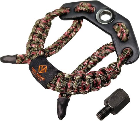 THREE ARCHERS Archery Bow Wrist Sling Adjustable Wrist Strap Loop Compound Bow Stabilizer & Hand Loop Carrier Hunting &Targeting Accessories in Saudi Arabia