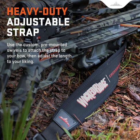Wicked Ridge by TenPoint Neoprene Sling - Adjustable 1.25" Shoulder Strap with Thumb Loop - Compatible with All TenPoint, Wicked Ridge & Horton Crossbows in Saudi Arabia