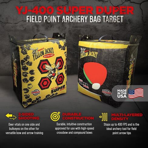 Morrell Super Duper Field Point Bow Targets Archery Block Bag, Yellow | Portable Outdoor Target Practice Equipment for High Speed Compound Bows and Crossbows in Saudi Arabia