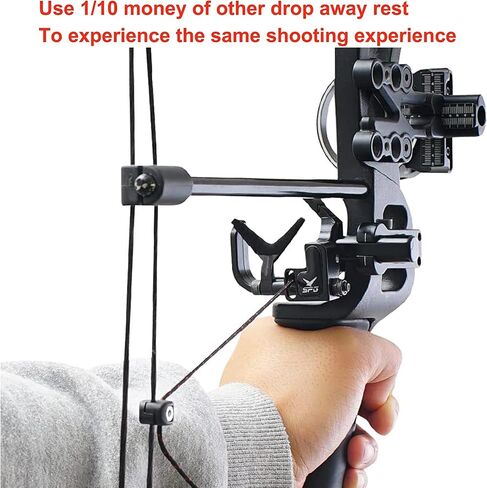 Drop Away Arrow Rest - Upgrade Archery Rest for Compound Bow Metal Adjustment Black Recurve Fall Away Arrow Rest Right Hand Hunting Target Shooting (Upgrade Rest) in Saudi Arabia