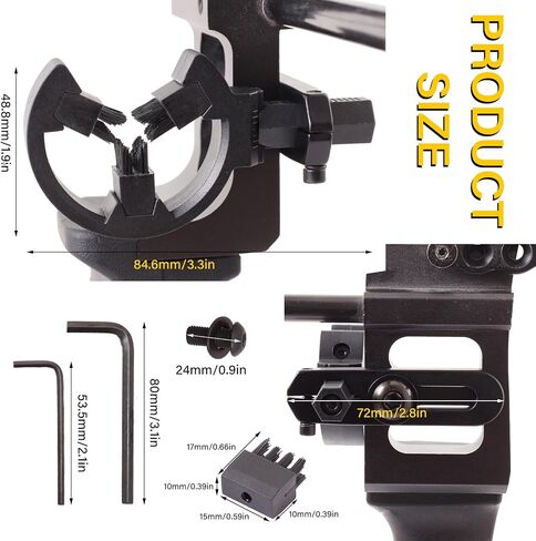 Archery Arrow Rest with 3Pcs Replacement Brush, Ambidextrous in Saudi Arabia