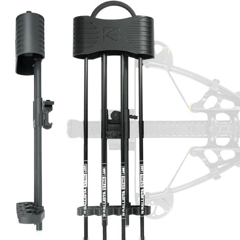 Crossbow Quiver, 4 Arrow Holder, 20mm Picatinny Mount | Fits 5.5 to 8.8 mm arrows of any length with quick-detach setup, foam insert and compact 9.17 oz carry. in Saudi Arabia