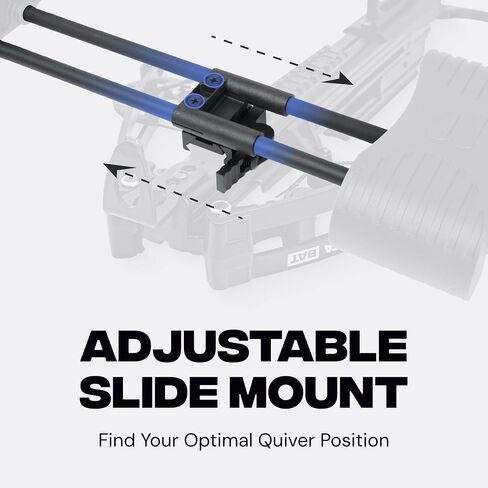 Crossbow Quiver, 4 Arrow Holder, 20mm Picatinny Mount | Fits 5.5 to 8.8 mm arrows of any length with quick-detach setup, foam insert and compact 9.17 oz carry. in Saudi Arabia