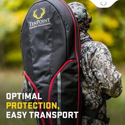 TenPoint Narrow Soft Case, Black/Red - Easily Transport & Protect Your Crossbow | Easily transport & protect your crossbow in Saudi Arabia