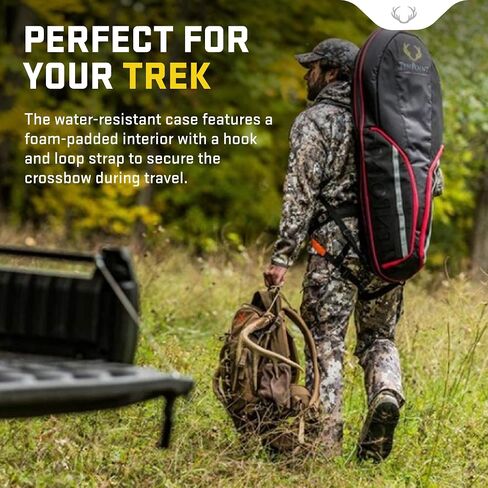 TenPoint Narrow Soft Case, Black/Red - Easily Transport & Protect Your Crossbow | Easily transport & protect your crossbow in Saudi Arabia