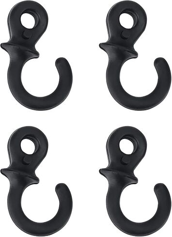 VGEBY Bow String Stabilizer, 4Pcs Monkey Tail Type Rubber Compound Bow String Shock Absorber(Black) in Saudi Arabia