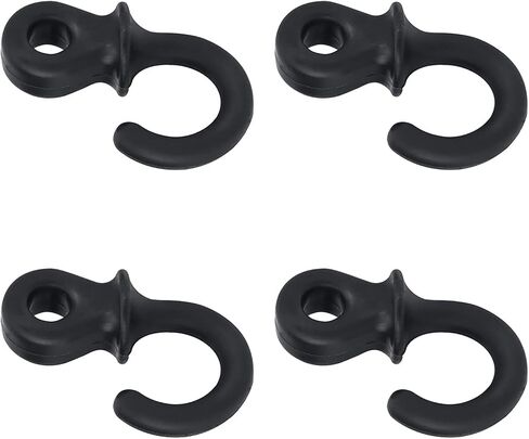 VGEBY Bow String Stabilizer, 4Pcs Monkey Tail Type Rubber Compound Bow String Shock Absorber(Black) in Saudi Arabia