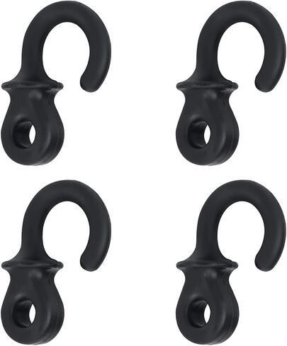 VGEBY Bow String Stabilizer, 4Pcs Monkey Tail Type Rubber Compound Bow String Shock Absorber(Black) in Saudi Arabia
