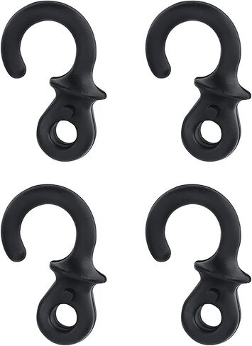 VGEBY Bow String Stabilizer, 4Pcs Monkey Tail Type Rubber Compound Bow String Shock Absorber(Black) in Saudi Arabia