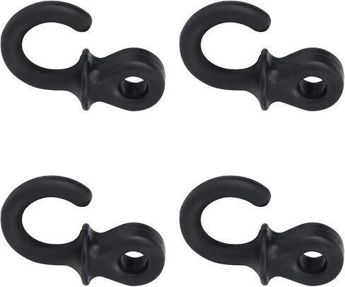 VGEBY Bow String Stabilizer, 4Pcs Monkey Tail Type Rubber Compound Bow String Shock Absorber(Black) in Saudi Arabia