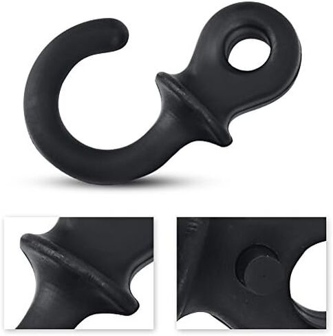 VGEBY Bow String Stabilizer, 4Pcs Monkey Tail Type Rubber Compound Bow String Shock Absorber(Black) in Saudi Arabia