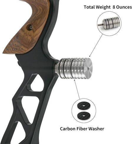 DEERACE Stainless Steel Bow Stabilizer Weight Kit - Balance Bar Archery Stabilizers for Recurve & Compound Bow Hunting in Saudi Arabia