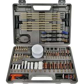 GLORYFIRE Elite Universal Gun Cleaning Kit with Reinforced Rods | All-Brass Brushes and Jags, Reinforced and Lengthened Rods for all Caliber, Cotton Mops, Wire Rope for Hunting and Shooting in Saudi Arabia