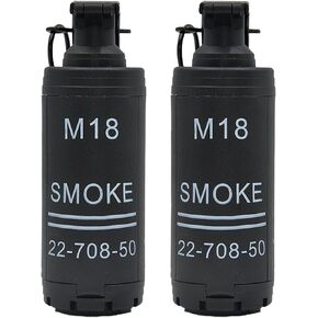 M18 Airsoft Grenade Toys 2Pcs Toy Hand Grenades Plastic CS Battle Game Tactical CS Grenade Pull Ring Toys Role Play Model Prop for Age 14+ in Saudi Arabia