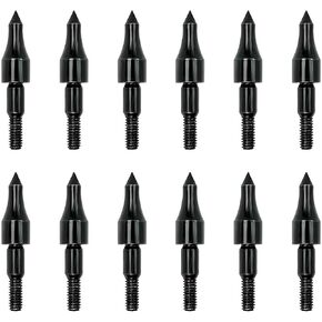 Qoaimu 100 Grain Archery Arrow Field Points Field Tips, High Precision 100 Grain Field Points, Screw-in Bullet Points for 5/16 Inch Arrows Broadheads for Recurve, Compound Bow Crossbow in Saudi Arabia